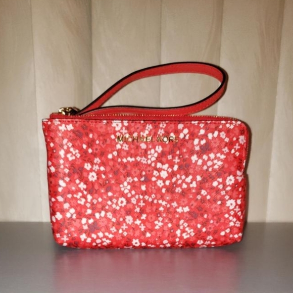 Michael Kors Jet Set Double Gusset Scarlet Blossom - Picture 1 of 5